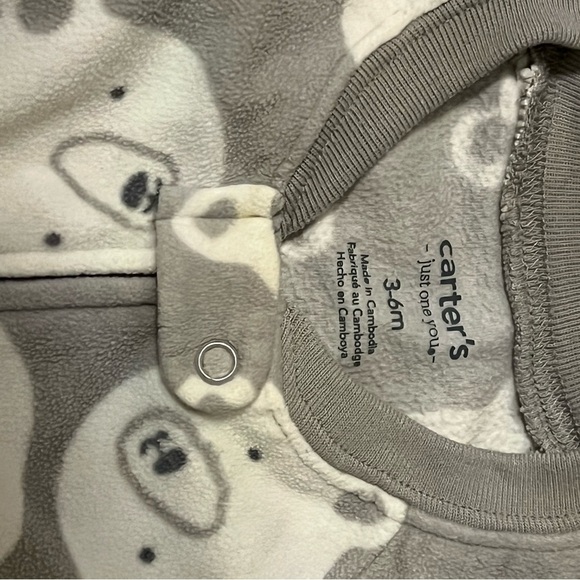 Set of 2 Cozy Bear Print Kids sleep sacks - Blue and Gray - Picture 2 of 4
